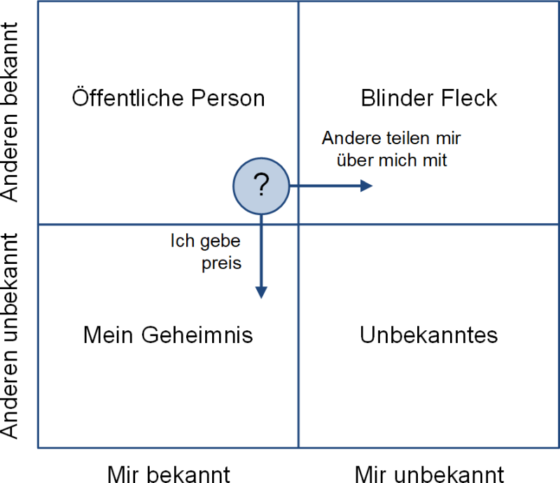 Das Johari-Fenster, (C) Peterjohann Consulting, 2021-2024