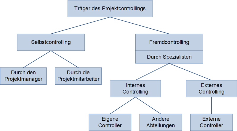 Träger des Projektcontrollings, (C) Peterjohann Consulting, 2019-2024