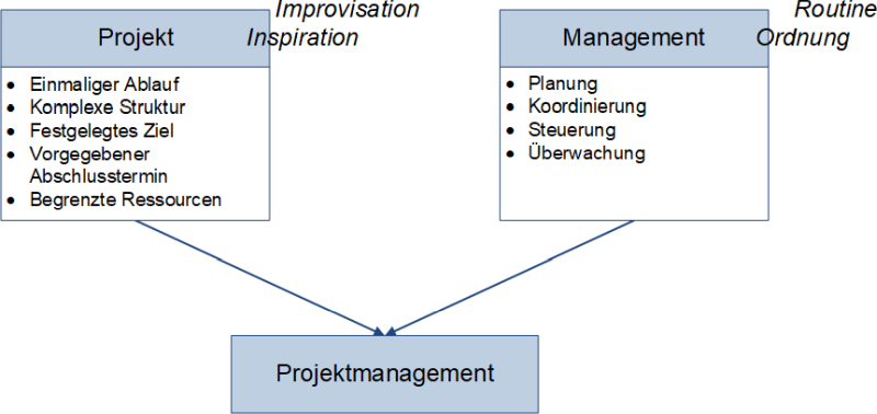 Eine Definition des Projektmanagements, (C) Peterjohann Consulting, 2006-2024