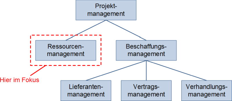 Ressourcenmanagement in Projekten: Einordnung, (C) Peterjohann Consulting, 2021-2024