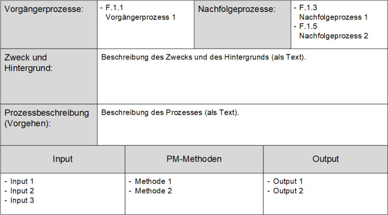 Vorlage zur Erfassung von DIN-Prozessen, (C) Peterjohann Consulting, 2024-2025