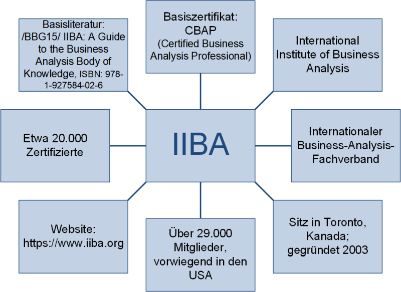 Das IIBA auf einen Blick, (C) Peterjohann Consulting, 2020-2024