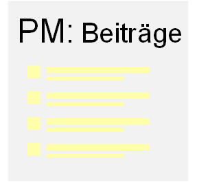 Alle Beiträge zum Projektmanagement auf dieser Website, Icon