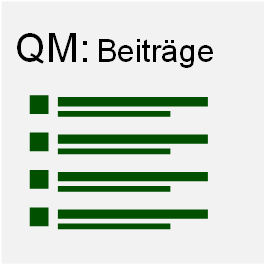 Alle Beiträge zum Qualitätsmanagement auf dieser Website, Icon