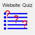 Die Quiz zu meinen Themenbereichen Quiz auf der Website, Icon